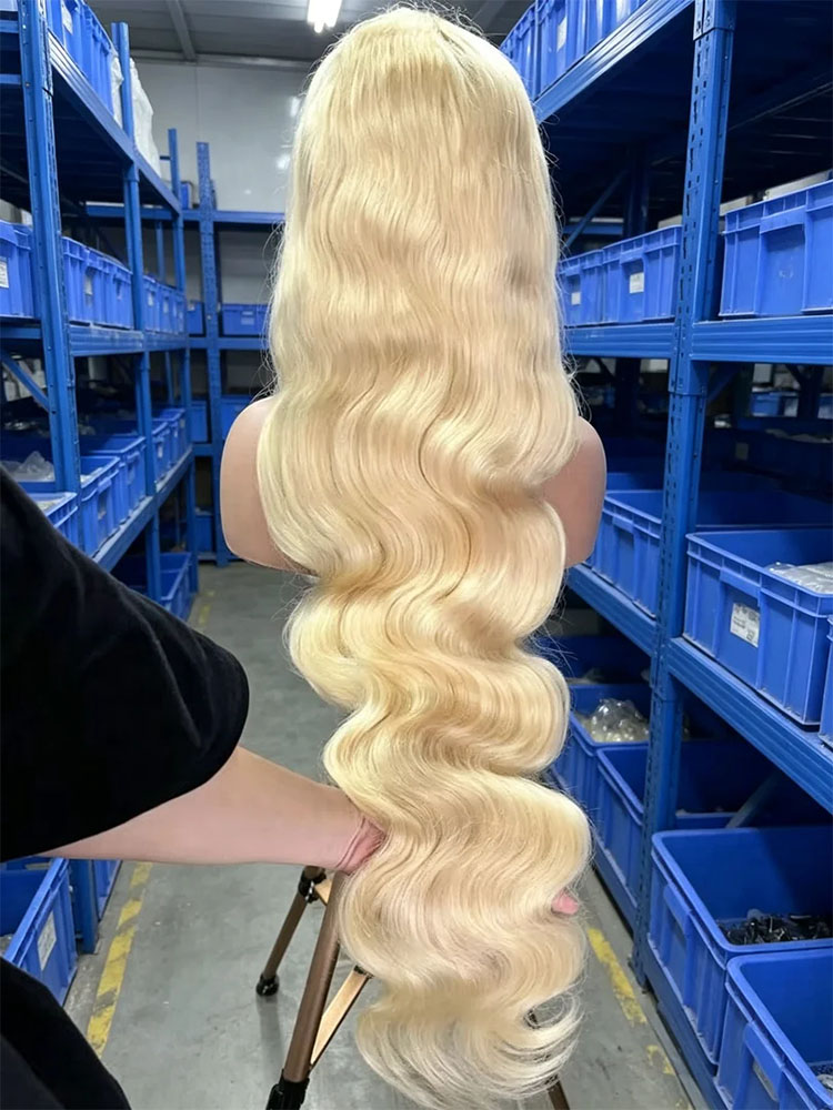 36 40 Inch 613 Honey Blonde Bo - 613 Blonde Body Wave Lace Front Wig recension och pris