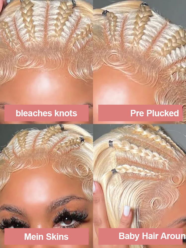 36 40 Inch 613 Honey Blonde Bo - 613 Blonde Body Wave Lace Front Wig recension och pris