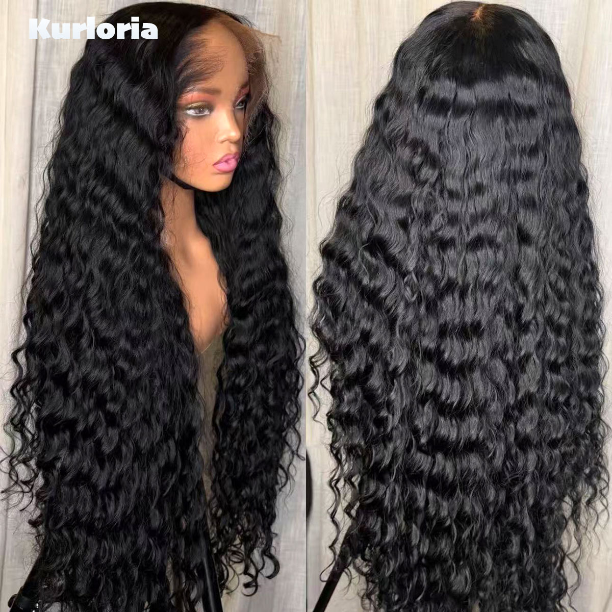 500 Density Deep Wave Natural  - Glueless Wear And Go Human Hair Wig recension och pris