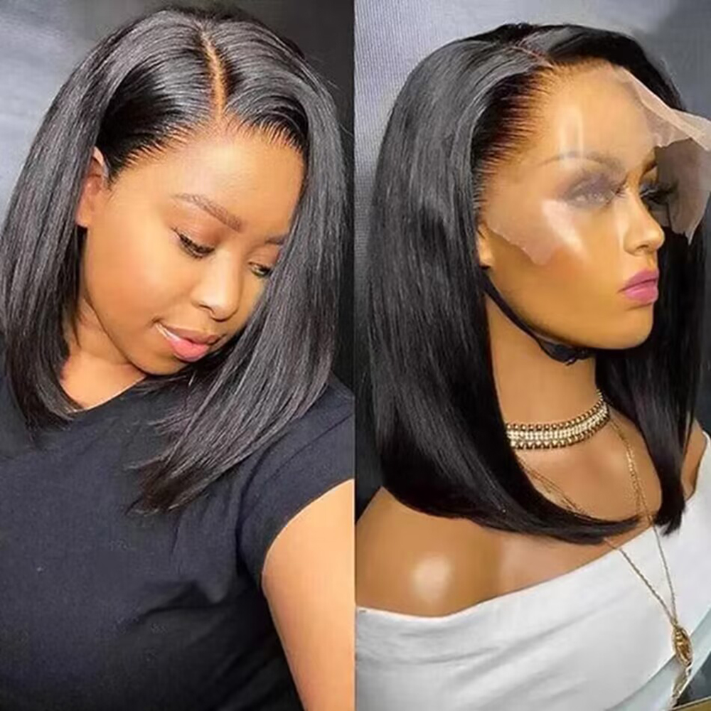 200% Density Bob Wig Human Hai - Glueless Wear And Go Human Hair Wig recension och pris