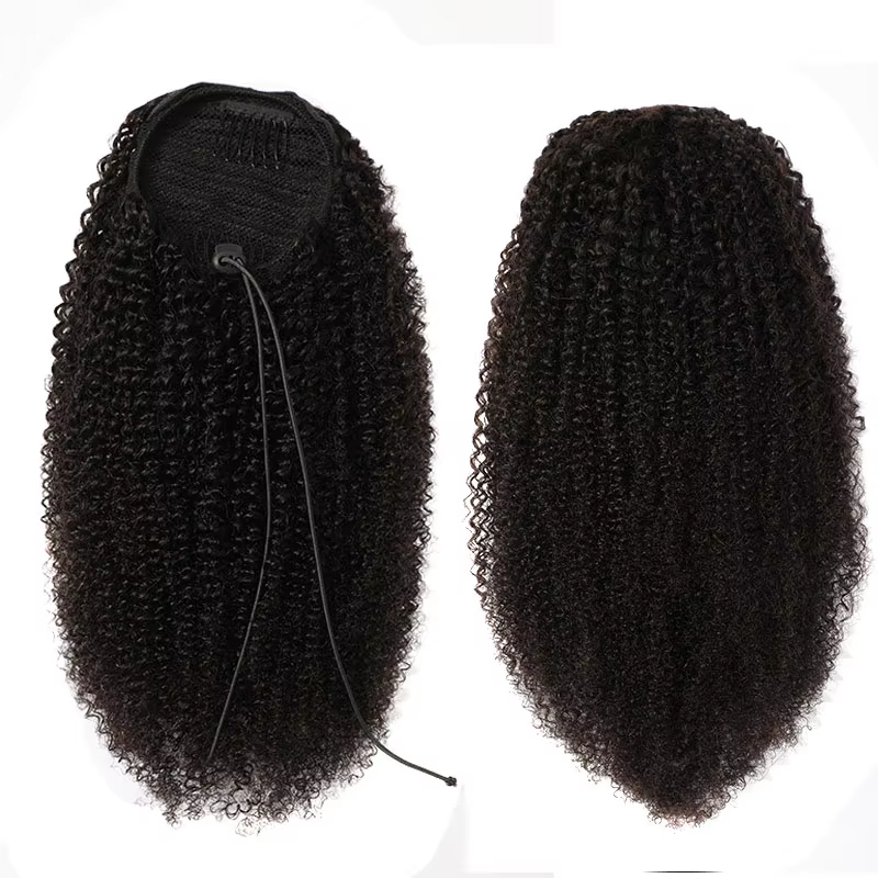 Drawsting Ponytail Extension H - Seamless Clip In Hair Extensions Human Hair recension och pris