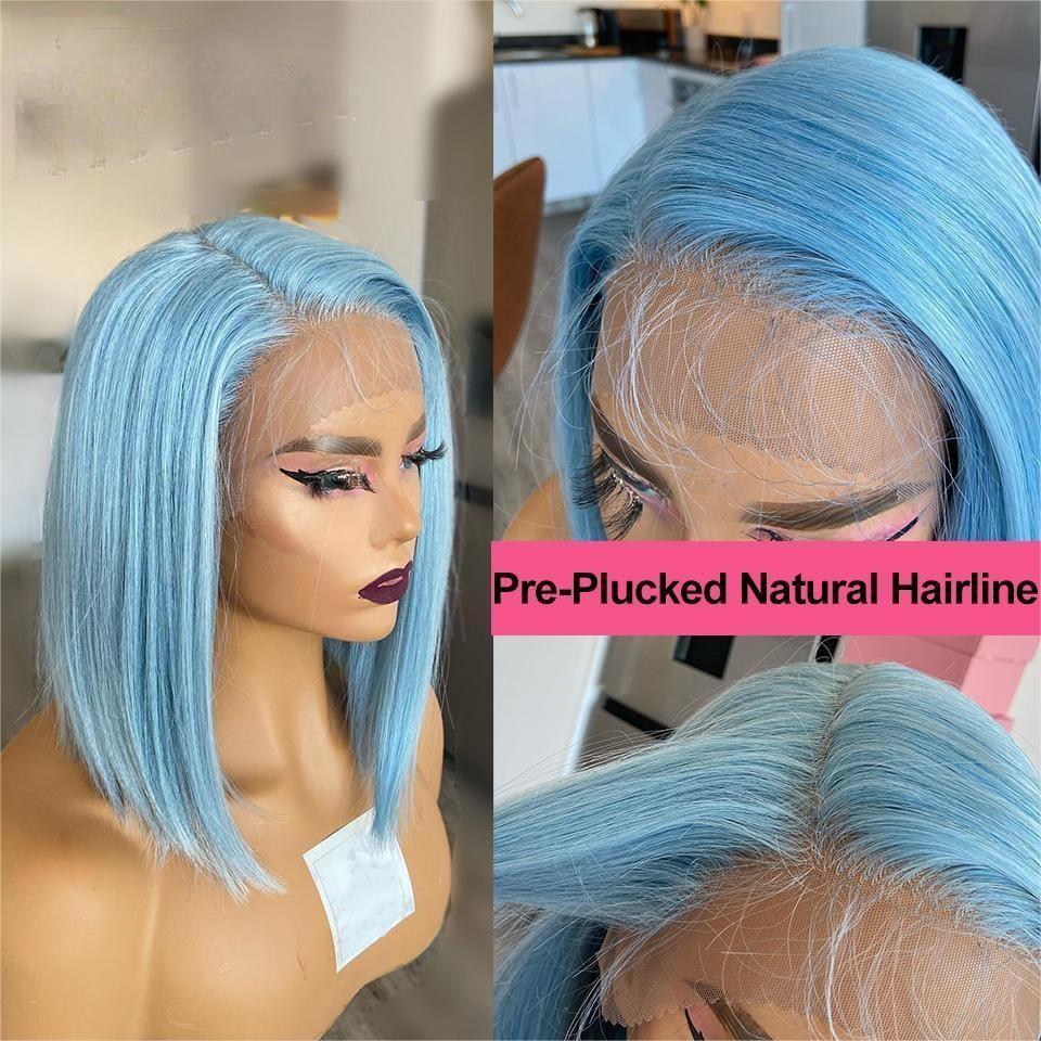 Short Straight Bob Wig Pixie C - Short Pixie Cut Wig Human Hair Cheap recension och pris