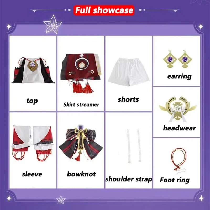 Yae Miko Cosplay Costume Game  - Synthetic Wigs recension och pris