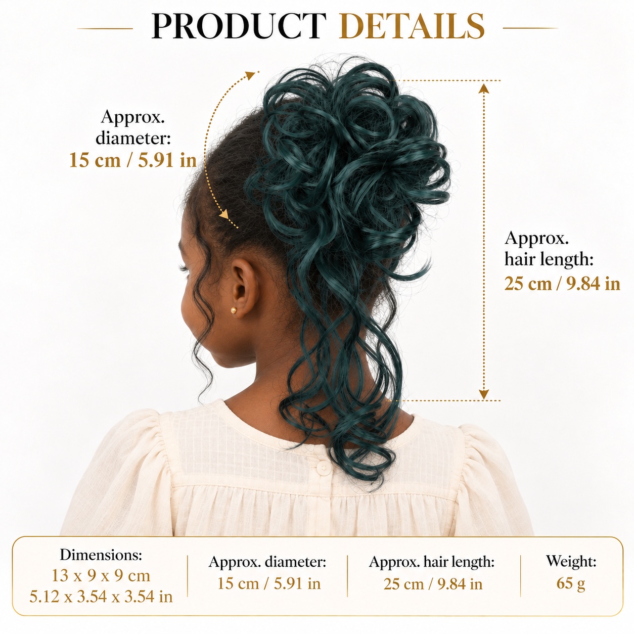 Curly Bun Hairpiece Claw Clip  - Claw Clip Messy Bun Hair Piece recension och pris